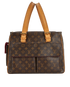 Multipli Cite, £650, Handbags, Brown, Canvas, Front view